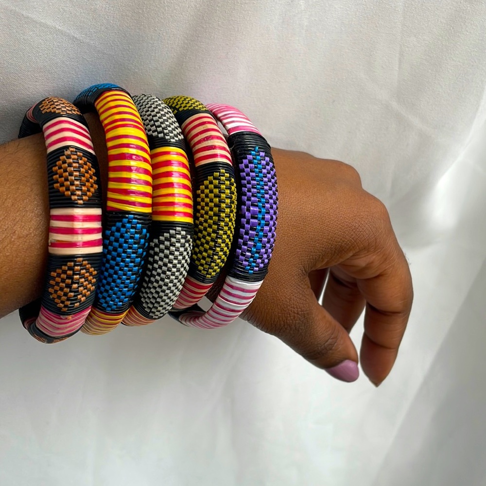 SOLD Multicolor weaved bracelets